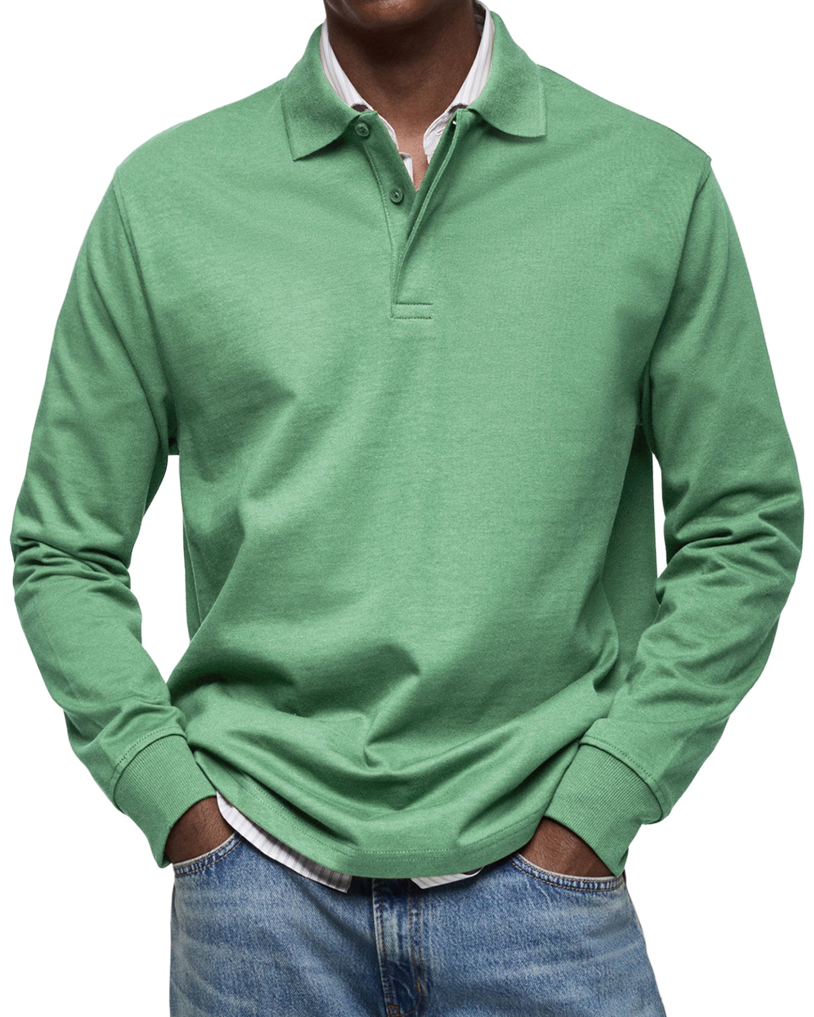 Sommerfeld | Langarm-Poloshirt für Herren (1 kaufen – 1 GRATIS dazu)