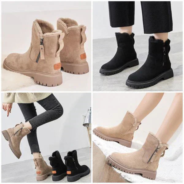 Sommerfeld™ | Gefütterte Winterstiefel mit Seitlichem Reißverschluss