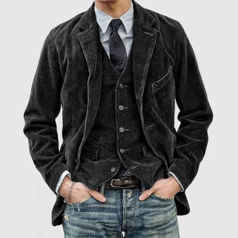 Andrei Cord-Jacke + Weste Set