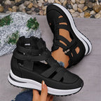 Bequeme leichte Wedges mit seitlichem Reißverschluss