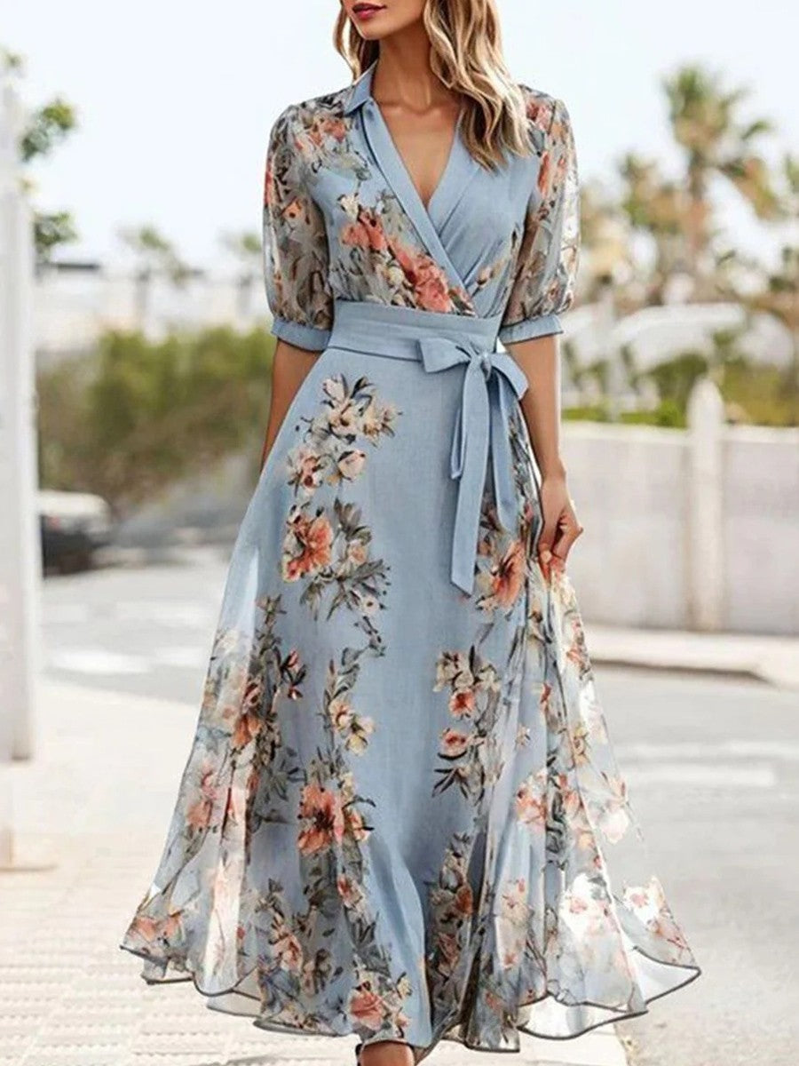 Hannah - Sommer-Midi-Kleid mit Blumen