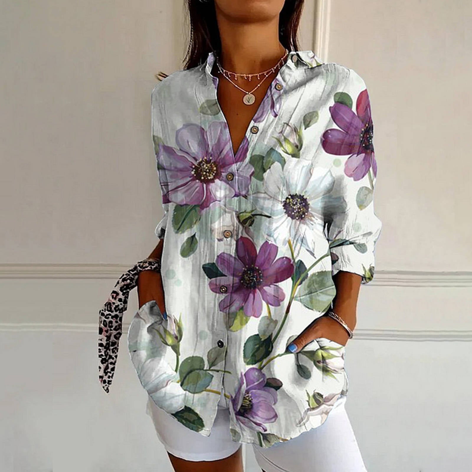 Mayla | Vintage Blumenbluse