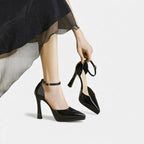 Rosa Leder-High Heels