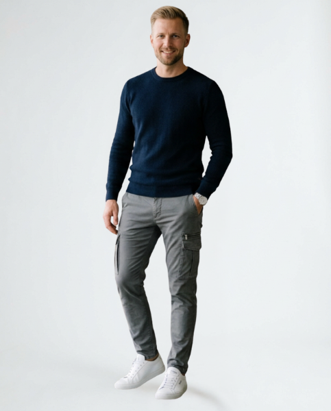 Premium Herren Cargo Stretchhose