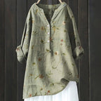 Mabel | Blumige französische Vintage-Bluse