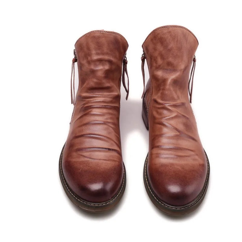 Chelsea-Stiefel aus Leder