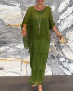 Shina™ - Elegantes Fließendes Maxikleid