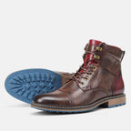 Oxford-Stiefel aus Leder