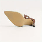 Kontrast-Slingback-Pumps