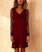 Peby™ - Elegantes A-Linien-Kleid mit Spitze