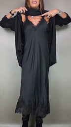 Artone™ - Elegantes Zweiteiliges Set – langer Pullover und Passendes Kleid