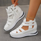 Bequeme leichte Wedges mit seitlichem Reißverschluss