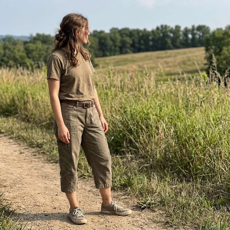 Lässige Cargo-Caprihosen für Damen