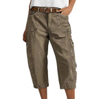 Lässige Cargo-Caprihosen für Damen