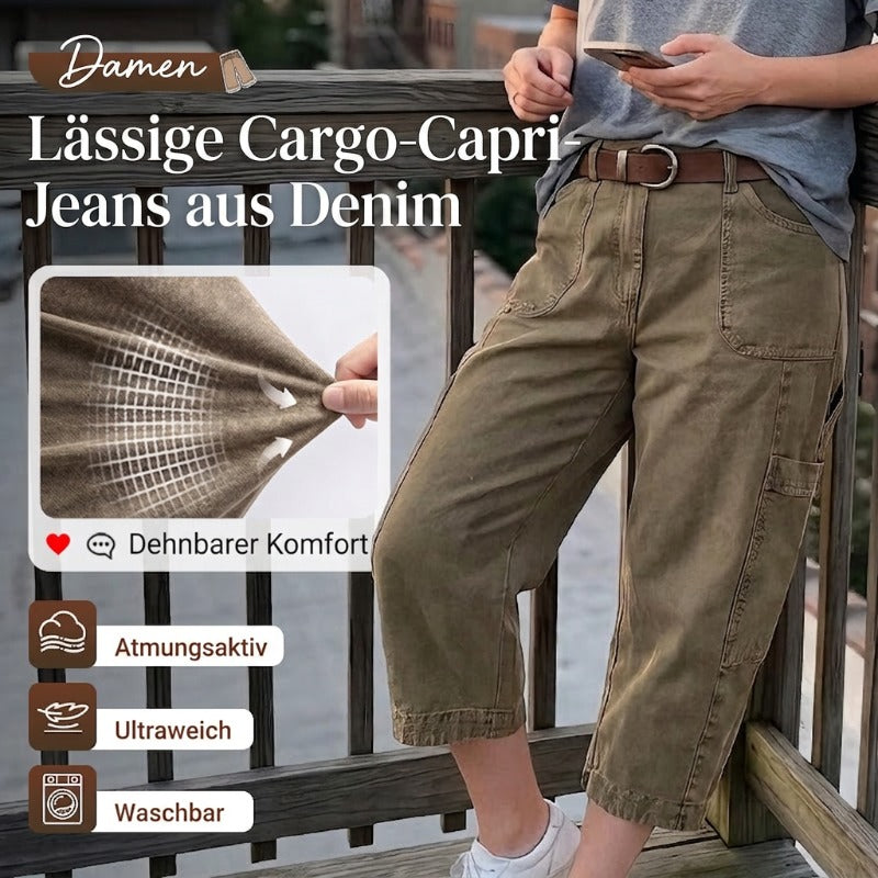 Lässige Cargo-Caprihosen für Damen